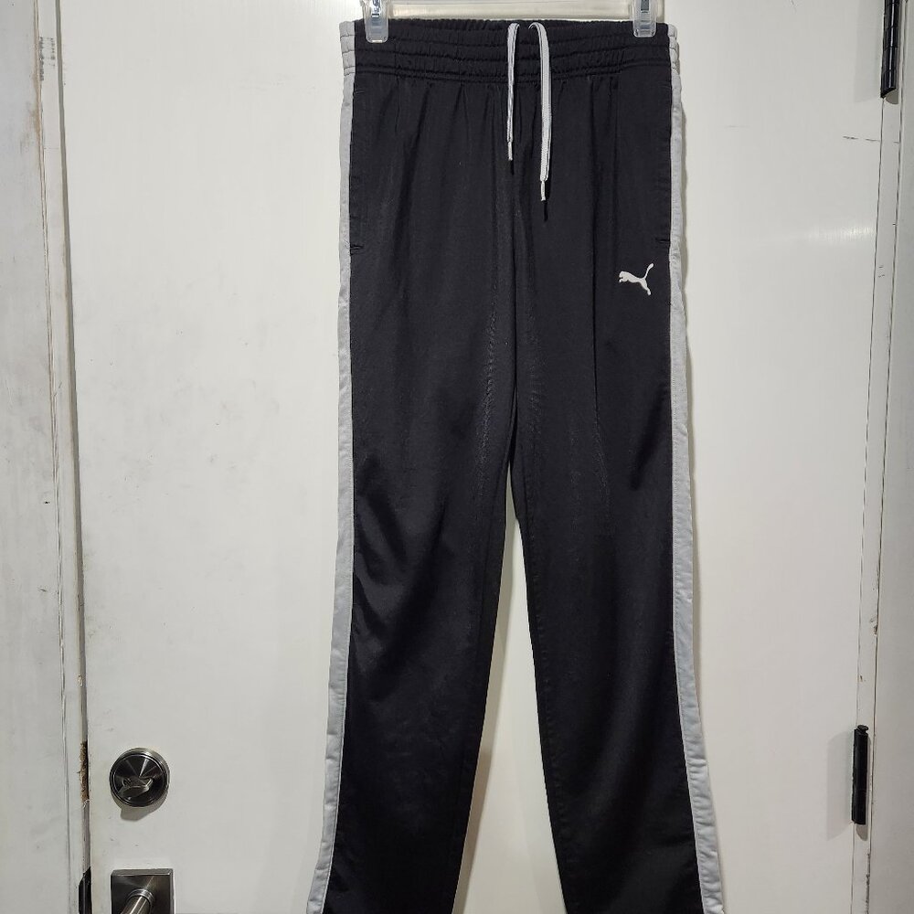 Puma Women Sport Pants Size 8 Black and white sports stripe